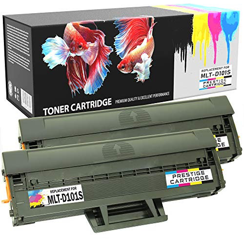Prestige Cartridge MLT-D101S Kompatible Tonerkartusche für Samsung ML-2160 ML-2161 ML-2162 ML-2165 ML-2165W ML-2168 SCX-3400 SCX-3405 SCX-3405FW - 2 Schwarz