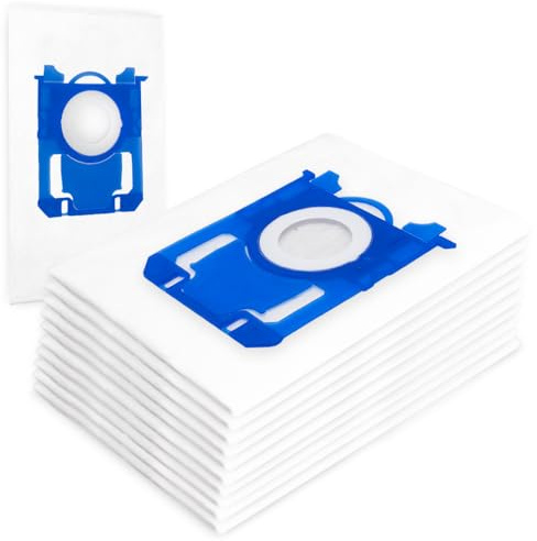 10 Premium Staubsaugerbeutel + Filter - Spezielles hygienisches Synthetikmaterial - Kompatibel mit Philips FC 8370/09 Performer Compact - Bestleistung beim Saugen