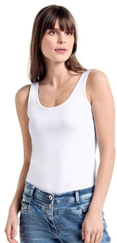 Cecil Damen Linda Top, Weiß (White 10000), M EU