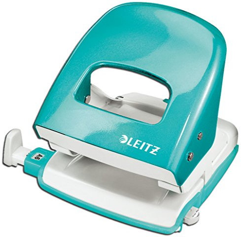Leitz 5008 NeXXt Series Bürolocher, Metall, bis zu 30 Blatt (eisblau)