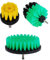 OxoxO Drill Brush - 2 Soft and 3 4 Medium Power Scrubbing Brush Drill Attachment Compatible with Cleaning Showers Tubs Bathrooms Tile Grout Carpet Tires Boats Upholstery (Pack of 3)
