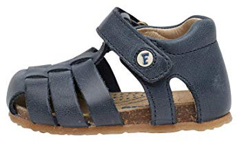 Falcotto Alby-Sandali Semi Chiusi in Pelle, Blu 22