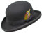 Premium Orwell - Bowler Hat/Melone - 100% Wollfilz - 56cm Schwarz
