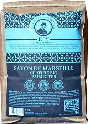 Artisan Savonnier - Copeaux de savon de Marseille certifié BIO - Paillettes