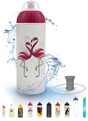 FreeWater Trinkflasche, 700ml, Flamingo: schadstofffrei, spülmaschinengeeignet, auslaufsicher, langlebig