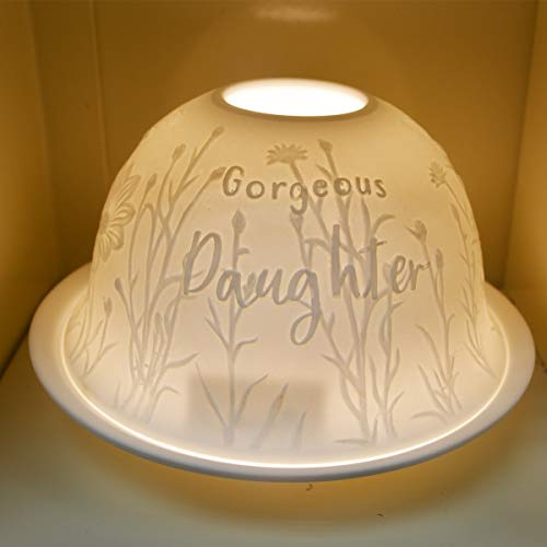 Nordic Lights Daughter Bone Porcelain Candle Shade Tea Light Holder Gift 62350