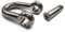 5mm Dee D Shackle with allen key flush countersunk hex pin 316 A4 marine grade stainless steel