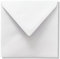 Quadratische Luxus-Umschläge - 14 x 14 cm - 140 x 140 mm - 110 g/m² (Weiß, 50)