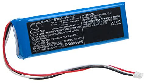 vhbw Akku Ersatz für Harman/Kardon CP-HK02, PR-633496 für Lautsprecher Boxen Speaker (2500mAh, 11,1V, Li-Polymer)