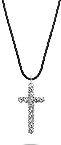 Rebel & Rose Unisex-Kette Leder, 925er Silber One Size 88362331