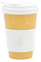 KPM Berlin Kurland To-Go Becher inkl. Manschette (goldene Prägung), Porzellan, Kaffeebecher, handmade, altgold