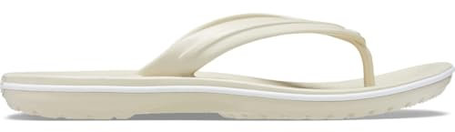Crocs Unisexe Adulte Crocband Flip Tongs, Bone, 46/47 EU