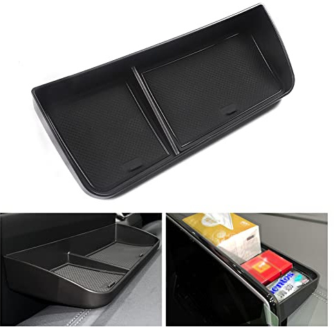 smabee Auto-Armaturenbrett-Ablage für VW ID.4 ID4 Mittelkonsole Display Aufbewahrungsbox Versteckte Ablage hinter dem Bildschirm Zubehör Organizer Pad | Aufbewahrungsbox für Mittelkonsole, verstecktes Tablett hinter dem Bildschirm, Zubehör-Organizer-Pad