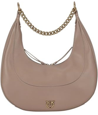 Pinko Brioche Hobo Classic Vitello M, BRIOCHE HOBO CLASSIC VITELLO M Donna, D01q_biscotto Zenzero-antique Gold, Taglia unica