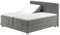 DomiMeble Boxspringbett 3-Schicht-Bett “Molto” 180 Höhe 60 cm, elektrische Anhebung der Kopfstütze bis 45 Grad, EIN Bett mit Einer Doppelmatratze, weich und bequem, vollelektrisches Bett