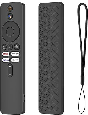 Schutzhülle für Xiaomi Mi TV Box S 2nd Gen Remote Fernbedienung Silikonhülle, Stoßfeste Schutzhülle für Mi TV Stick Fernbedienung Ersatzhülle (Black)