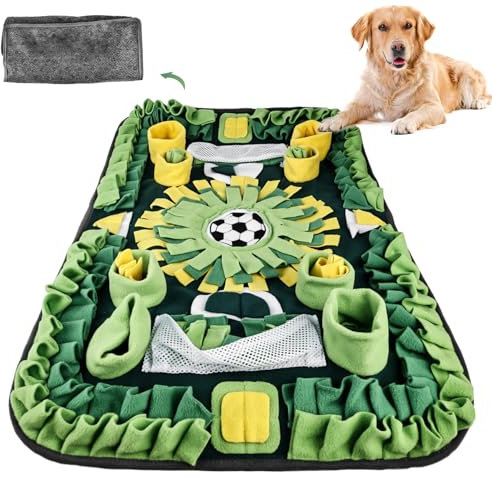 Molbory Schnüffelteppich für Hunde Groß, Schnüffelmatte für Hunde, Intelligenzspielzeug Schnüffeldecke, Anti-Rutsch Haustier Schnüffelteppich, Intelligenzspielzeug für Hunde Katzen 73 * 50cm