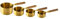 JISADER Juego de Tazas medidoras de Acero Inoxidable para Hornear, Herramientas de Medida de Cocina para Alimentos, Granos de café, Aceite y nueces, 4, B
