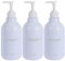GOYISEE Douche Mur 3 Chambre shampooing et revitalisant Distributeur, Bouteille Rechargeable de shampooing et revitalisant avec étiquette imperméable à l'eau (3 Bottles-White)