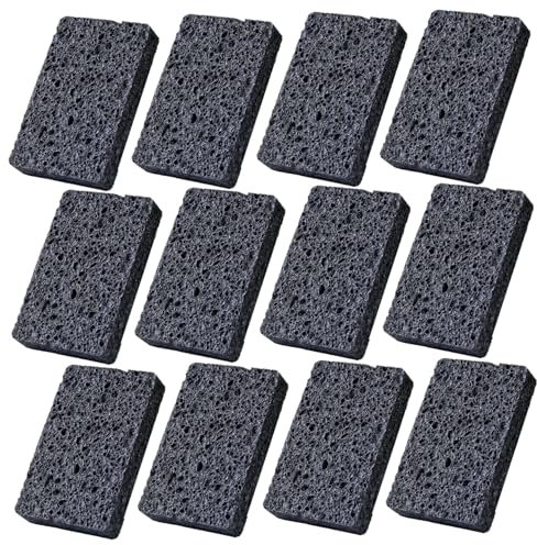ÉPonge De Cuisine éPonge à Vaisselle 12 PièCes éPonge à RéCurer Anti-Rayures éPonges De Cuisine Absorbantes Tampons à RéCurer à Mousse Rapide pour Un Nettoyage sans Effort De La Vaisselle Noir