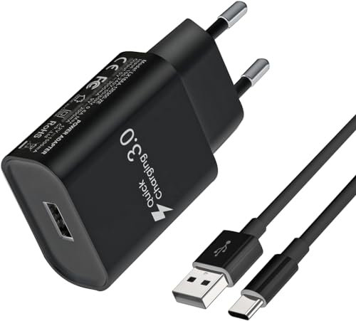 Type-C Chargeur Rapide, pour Samsung Galaxy A16 A15, A14, A13, A12, 4G/5G, S10, S9, S8, A04S, A05S, A33, A23, A32, A21S, A53, S24, S23, S22, S21, S20. Compatible Xiaomi Redmi Note13/13C Câble de 2M