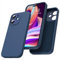 elexal Liquid Silicone Case Designed for iPhone 11 Case, Individual Protection for Each Lens Full Body Covered Thickened Rubber Shockproof Phone Case iPhone 11-6.1 inch (Blue)