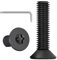 ORTAVA 20 Stück M5 x 30 Senkkopfschrauben Torx, Schrauben Schwarz Senkkopf, Edelstahl A2 V2A, Schwarzes Oxid, Maschinenschrauben mit Torx Schlüssel, für Maschinenausrüstung und Wohnmöbel