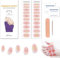 Zytuuob Semi Cured Gel Nail Strips, Works with Any Nail Lamps, Salon-Quality, Long Lasting Waterproof, for Fingernails Decor Manicure - includes 2 Prep Pads, Nail File & Wooden Stick. (46)