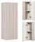 Lomadox Badezimmerschrank Hängeschrank 20cm Kaschmir beige gerillte Front Badschrank hängend 1-türig B/H/T ca. 20/57/19 cm