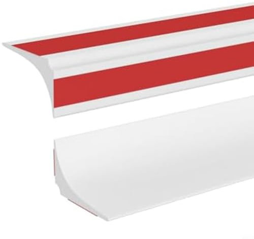 CNANRNANC 1M Schwallschutzleiste Silikon Duschwanne Dichtleiste Bad Waschbecken Kanten SealTrim 8cm Breite 2.5cmH