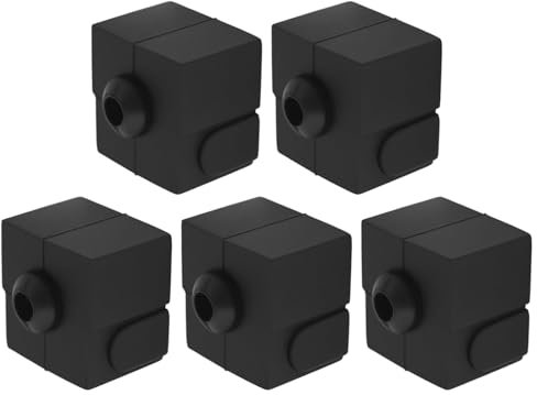 SG Store 5pcs Blocs Chauffants en Silicone pour Imprimante 3D Housse de Protection pour Tête d'impression 3D Compatible avec Ender 3 V3 SE Ender 5 S1 Ender 7 Accessoires pour Imprimante 3D
