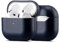 Maogoam für AirPods 4. Generation Case Leder, Echtes Crystal Oil Wax Rindsleder Case Cover für Apple Airpods 4, Handcrafted Fully-Wrapped, Fashion Elegant Style, Blau