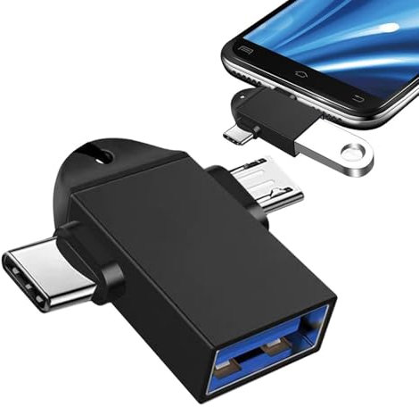 2 In 1 OTGg USB Converter - Microo USB And Type-C Adapter | Versatile Connector For Media TV Sticks, Mobile Phones, Tablets, And More, Offering Fast And Efficient Data Transfer Across Devices
