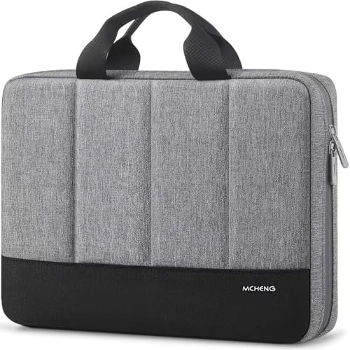 MCHENG 13.5-14 Zoll Laptoptasche Stoßfest Tragbare Laptophülle mit Griff Kompatibel mit MacBook Air/Pro 13 Zoll/Surface Laptop 13.5/ HP Stream 14/14 Acer Chromebook 514, Grau
