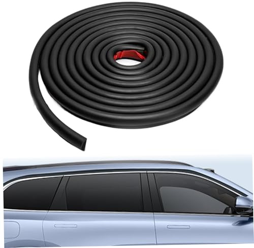 Gutter, grondaia RV da 19, 7 piedi a forma di calore che resiste a autoadesivo autoadesiva di modanatura di modanatura pioggia per auto, camion, barca, applicazione per la casa, mini grondaie per gaze