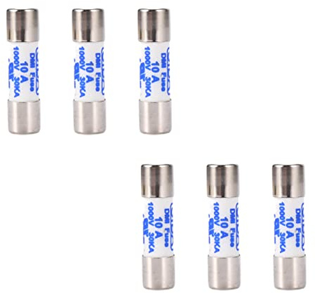ISTOVO 6X Multimeter 10 x 38mm 1000V 10A Zylinder Keramik-Sicherung