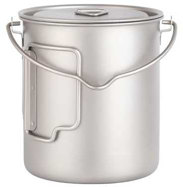 Batterie de cuisine de camping à chauffage rapide avec poignée pliable et légère pour randonnée, voyage, tasses de camping compactes