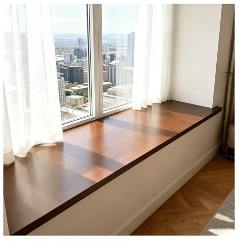 XILYZMO Estensione Davanzale Legno Pino Massiccio, Copertura Davanzale Interno su Misura 1,8cm, Gradini per Scale in Legno, Pannello di Sostituzione per Finestre E Ufficio