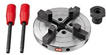 Valex Mandrino a 4 Griffe Autocentranti e Reversibili, 125mm Diametro, 85mm-145mm Apertura