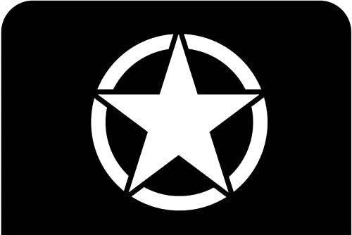 Adesivo STELLA cm 50 stella militare 4X4 (BIANCO OPACO)