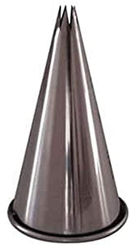 DeBuyer 2112.08N Sterntullen ohne Falz, Edelstahl, Silber, 15 x 15 x 2 cm