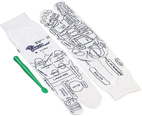 newgen medicals Massagesocken: Druckpunkt-Socken für Fuß-Reflexzonen-Massage, Gr. 41-43 (Akupressur Socken, Akupunktur, Fußmassagegerät)