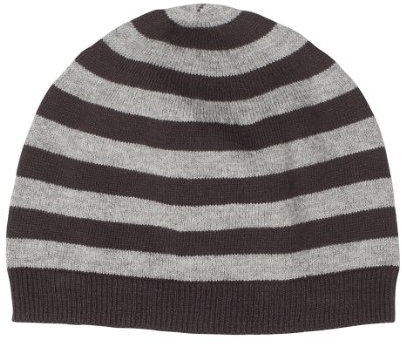 B O C K Copenhagen Mütze Strickmütze geringelt braun grau 6-8 Jahre