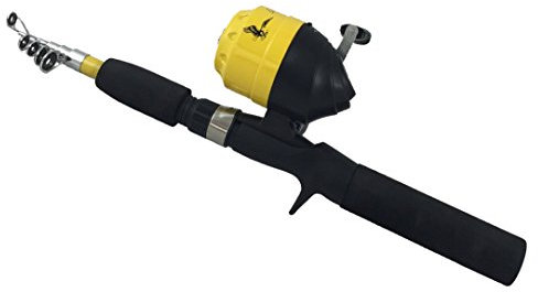 Eagle Claw Pack-It Spincast Combo Tele Angelrute und Rolle, gelb, 171 cm