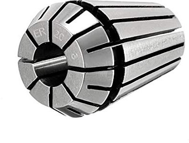 sourcing map ER20 Pinzas De Resorte 8mm Mandril Para Herramienta De Torno CNC De Fresado