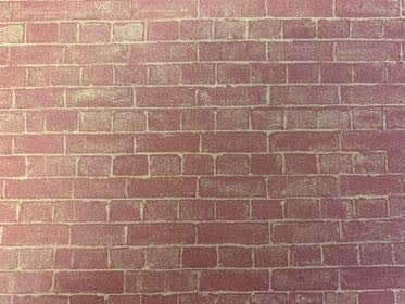 SM DOLLS HOUSE WEATHERED RED BRICK EXTERIOR PAPER 20 X 30 WALLPAPER MODELLING PAPER
