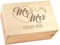 Erinnerungsbox zur Hochzeit, Holzkiste mit Deckel, Hochzeitsgeschenke für Brautpaar, Erinnerungskiste mit Gravur, Personalisiert mit Name und Datum, Kleine Geschenkbox, Holz Aufbewahrungsbox, Fotobox