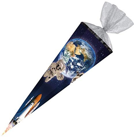 Schultüte mit Gravur / Zuckertüte / 85cm / eckig / Weltraum