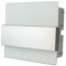 Moderne Delux Unterputz Kleinverteiler 8 12 und 24 Module Sicherungskasten Verteilerkasten für Wand Einbau 1-reihig und 2-reihig IP4x (8 Module weiss Glas)
