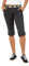 FRESH MADE Damen Capri-Hose 3/4-Shorts mit Metallic Gürtel Dark-Grey S